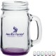 Mason Jars with Handles & Color Bottom, 16 oz.