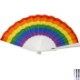 Collapsible Rainbow Accordion Fan