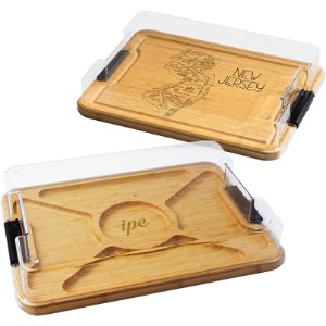Rectangle Flip Serve & Store Board with State Engraving - SZ1530