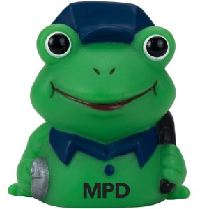 Mini Police Officer Rubber Frog - AN1635