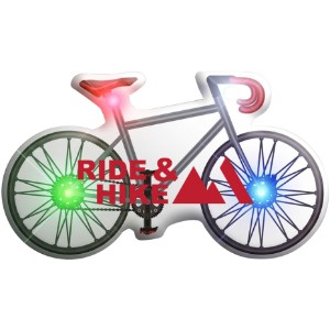Bicycle Flashing LED Lapel Pin - AH1940