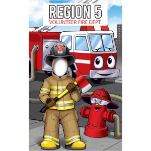Fire Department Photo Prop Cutout, Custom - PHP006