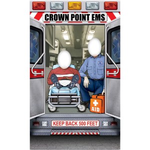 EMS Ambulance Photo Prop Cutout, Custom - PHP007