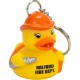 Fireman Rubber Duck Key Chain
