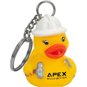 Construction Worker Rubber Duck Key Chain - GV1010