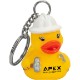Construction Worker Rubber Duck Key Chain