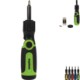 Edmund 3-Position Screwdriver Tool with 12 Magnetic Bits