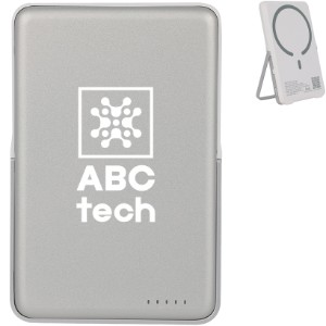 Slimline 20W PD Aluminum Power Bank w/ 15W Magnetic Wireless Charger & Stand, 5000mAh - AR2260