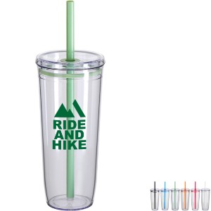 Norris Recycled Acrylic Straw Tumbler, 20oz. - AR2281
