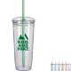 Norris Recycled Acrylic Straw Tumbler, 20oz.
