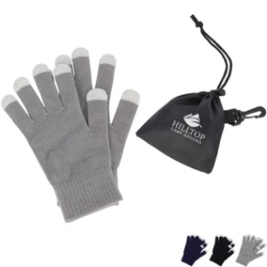 Easy Swipe Touch-Sensitive Gloves w/ Drawstring Pouch - AR2279