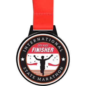 Hard Enamel Single Side Medal, Custom, 2" - Direct Import - RP1046