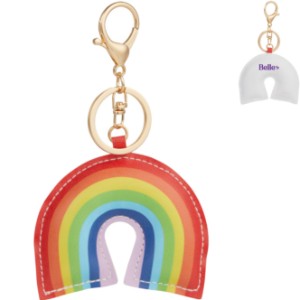Rainbow Leather Key Chain - BT2655
