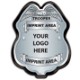 Junior Police Officer Trooper Badge, Silver