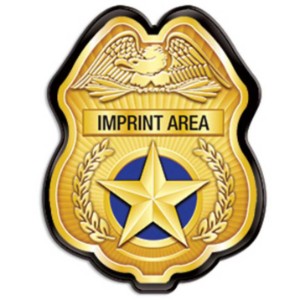 Junior Police Officer Star Badge, Gold - JPB603