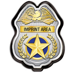 Junior Police Officer Star Badge, Silver/Gold - JPB606