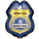 Junior Police Officer Shield Badge, Blue/Gold