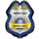 Junior Police Officer Shield Badge, Blue/Silver
