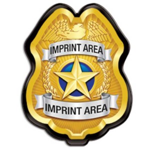 Junior Police Officer Star Badge, Gold - JPB609