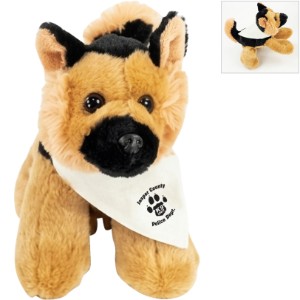 K-9 German Shepherd Plush, 8" - YT1375