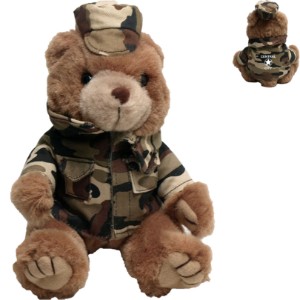 Desert Camo Marine Plush Bear, 8" - YT1380