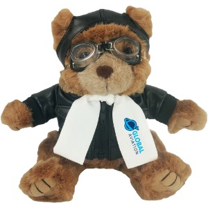 Aviator Plush Bear, 8" - YT1410
