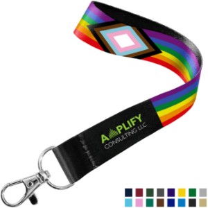Sublimated Wrist Keychain Lanyard, 3/4" - Direct Import - RP1051