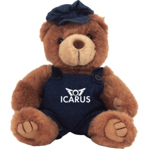 Train Engineer Plush Bear, 8" - YT1395