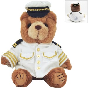 Ship Captain Plush Bear, 8" - YT1400