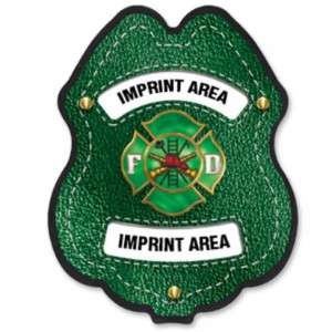 Firefighter St. Patrick's Day Plastic Badge - JFB602