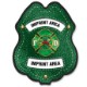 Firefighter St. Patrick's Day Plastic Badge