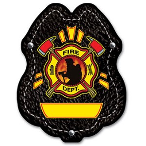 Firefighter Plastic Badge w/ Maltese Axe - JFB603
