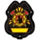 Firefighter Plastic Badge w/ Maltese Axe