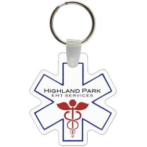 Star of Life EMS Soft Vinyl Key Tag - GE1210