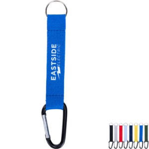 Carabiner Keychain Pocket Lanyards W/ Keyring, 3/4" - Direct Import - RP1056