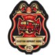 Firefighter Chief Red and Gold Plastic Badge