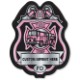 Firefighter Chief Pink and Silver Plastic Badge