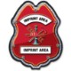 Firefighter Scramble Plastic Badge