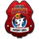 Firefighter Red Dalmation Plastic Badge