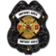 Firefighter Gold Maltese Cross Plastic Badge