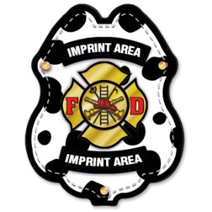 Firefighter Dalmation Plastic Badge - JFB626