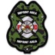 Firefighter Green Camo Plastic Badge