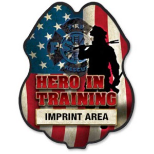 Firefighter Hero In Training Plastic Badge - JFB629
