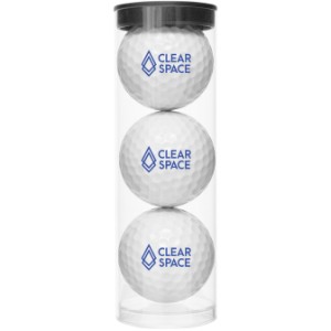 Professional Golf Balls with Clear Tube, 3 Pack - Direct Import - RP1069