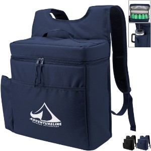Corey 30 Can rPET Cooler Backpack w/ Tumbler Pocket - HT7425