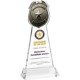 Police Badge Crystal Award on Clear Hartford Base, 10"
