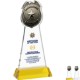 Police Badge Crystal Award on Hartford Base, 10"