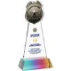 Police Badge Crystal Award on Prismatic Hartford Base, 8"