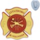 Junior Firefighter Maltese Cross Badge, Clip Back