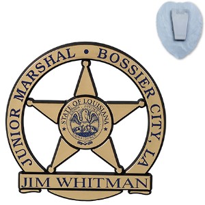 Junior Marshal 5 Point Star Badge, Clip Back - KN1017